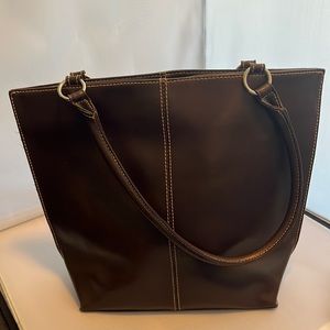 Wilson’s Genuine Leather Bucket Bag / Purse Dark Brown